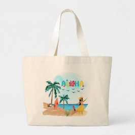 Bolso De Tela Gigante Aloha Vibes Tote Bag de Hawaii