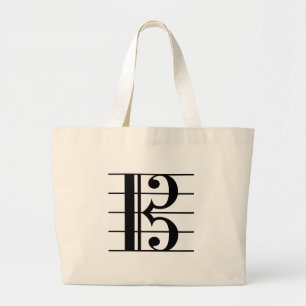 Bolso De Tela Gigante Alto Clef