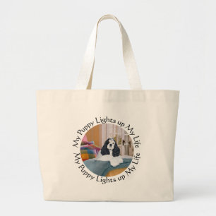 Bolso De Tela Gigante Am Cocker Spaniel Luz de mi Vida