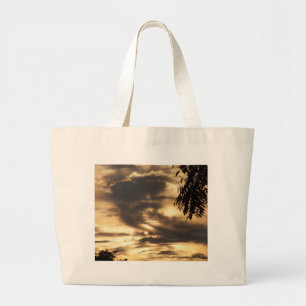 Bolso De Tela Gigante Amanecer nublado dorado