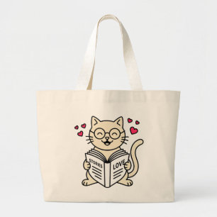 BOLSO DE TELA GIGANTE AMANTE DE LOS LIBROS