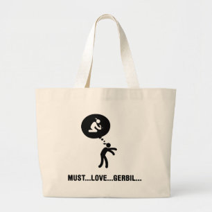 Bolso De Tela Gigante Amante del Gerbil