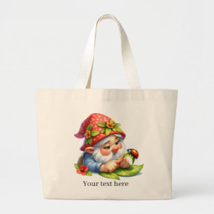 Bolso De Tela Gigante Amantes de la jardinería del gnomo