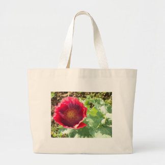 Bolso De Tela Gigante Amapola roja viva