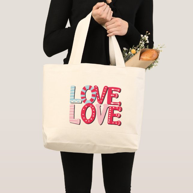 Bolso De Tela Gigante Amar (Anverso (producto))