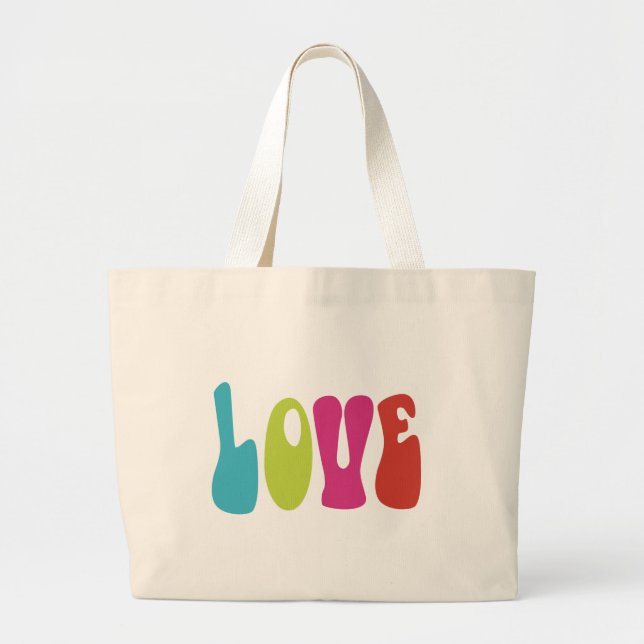 Bolso De Tela Gigante Amar (Frente)