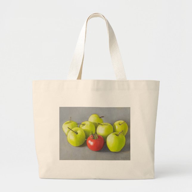 Bolso De Tela Gigante Amar a Apple (Frente)