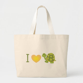 Bolso De Tela Gigante Amar a la tortuga pop