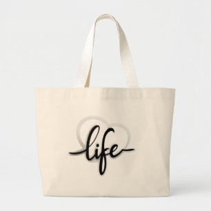 Bolso De Tela Gigante amar tu vida