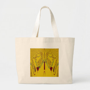 Bolso De Tela Gigante Amarillo