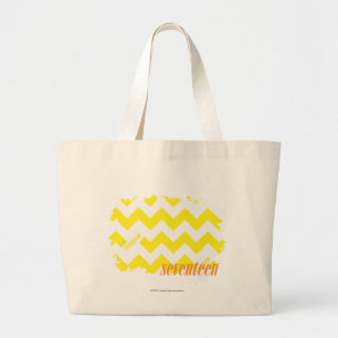 Bolso De Tela Gigante Amarillo 2 del zigzag