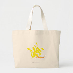Bolso De Tela Gigante Amarillo 3 de la cebra