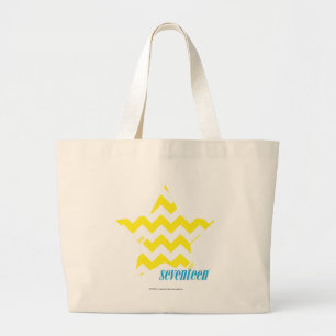 Bolso De Tela Gigante Amarillo 3 del zigzag
