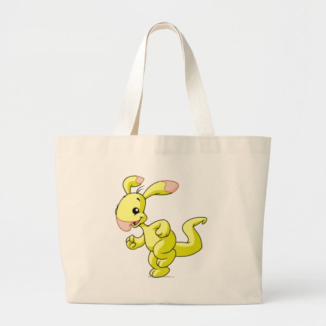 Bolso De Tela Gigante Amarillo de Blumaroo (Frente)