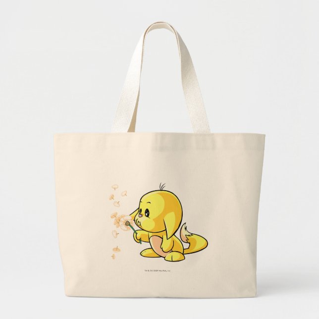 Bolso De Tela Gigante Amarillo de Kacheek (Frente)
