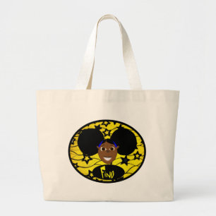 Bolso De Tela Gigante ¡Amarillo de la sonrisa de Fino fabuloso!