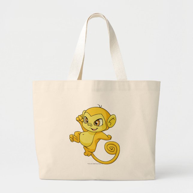Bolso De Tela Gigante Amarillo de Mynci (Frente)