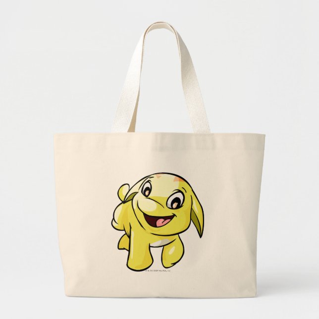 Bolso De Tela Gigante Amarillo de Poogle (Frente)