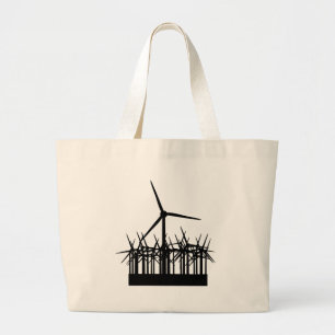 Bolso De Tela Gigante ambiente de la energía eólica