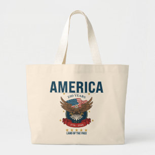 Bolso De Tela Gigante América 250 Años Águila del Aniversario Patrióti