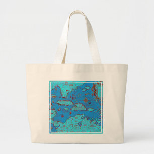 Bolso De Tela Gigante America Central ("América Occidentalis ")