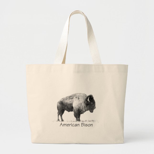 Bolso De Tela Gigante American Bison (Frente)