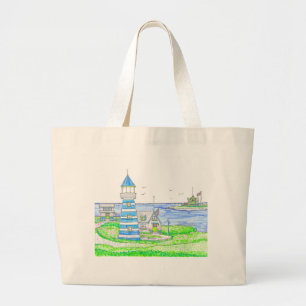 Bolso De Tela Gigante Americana Jumbo Tote Bag