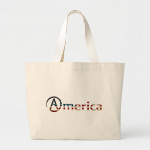 Bolso De Tela Gigante Americano ateo