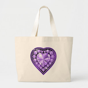 Bolso De Tela Gigante Amethyst Gem