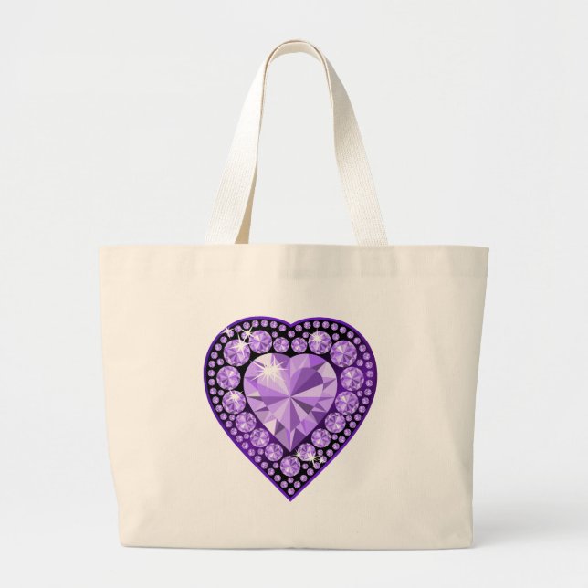 Bolso De Tela Gigante Amethyst Gem (Frente)