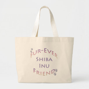 Bolso De Tela Gigante Amigo para siempre Shiba Inu