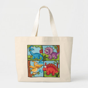 Bolso De Tela Gigante Amigos Dino