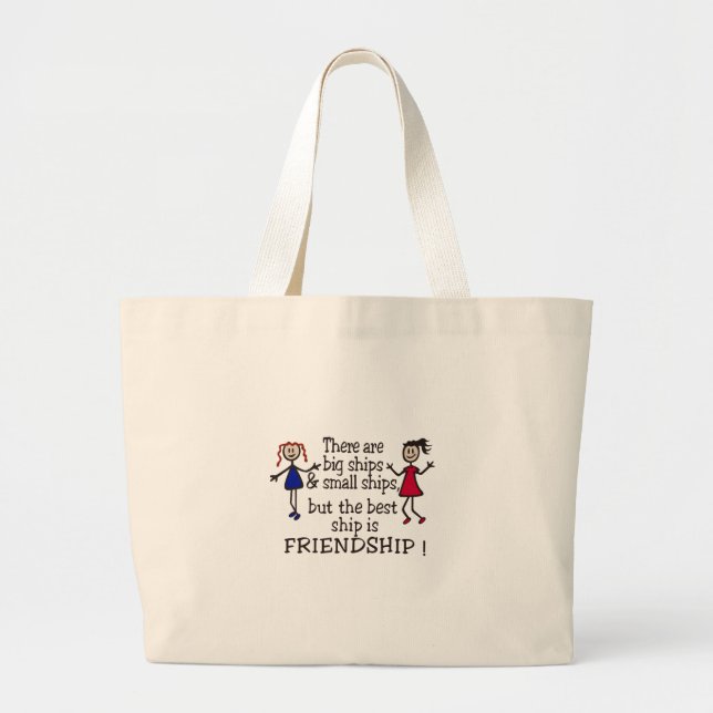 Bolso De Tela Gigante Amistad (Frente)