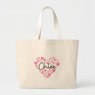 Bolso De Tela Gigante Amo a Chloe