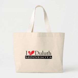 Bolso De Tela Gigante Amo a Duluth Minnesota