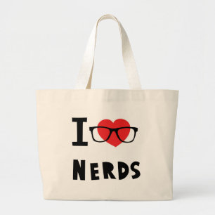Bolso De Tela Gigante Amo a empollones