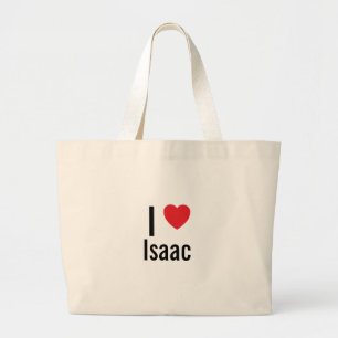Bolso De Tela Gigante Amo a Isaac