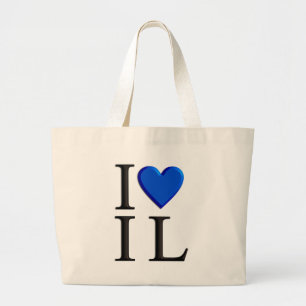 Bolso De Tela Gigante Amo a Israel