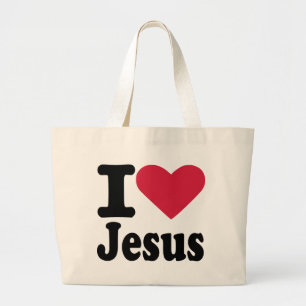 Bolso De Tela Gigante Amo a Jesús