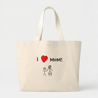 Bolso De Tela Gigante ¡Amo a la mamá!