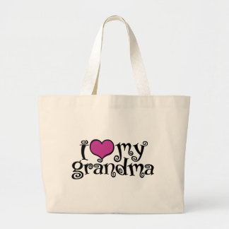 Bolso De Tela Gigante Amo A Mi Abuela
