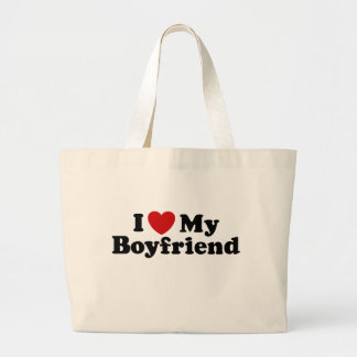 Bolso De Tela Gigante Amo A Mi Novio
