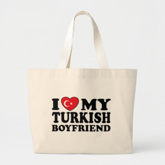 Bolso De Tela Gigante Amo a mi novio turco