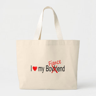 Bolso De Tela Gigante Amo a mi prometido