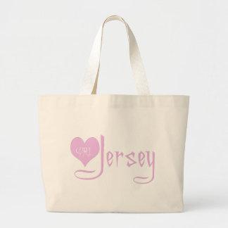 Bolso De Tela Gigante Amo al chica del jersey
