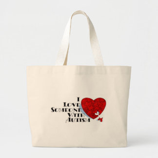 Bolso De Tela Gigante Amo alguien con autismo