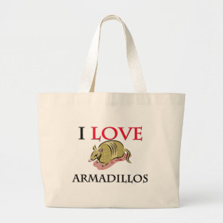 Bolso De Tela Gigante Amo armadillos