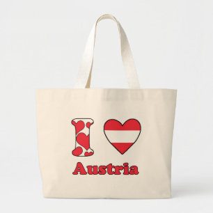 Bolso De Tela Gigante Amo Austria