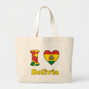 Bolso De Tela Gigante Amo Bolivia