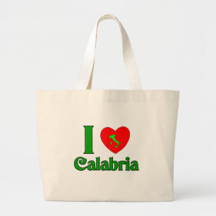 Bolso De Tela Gigante Amo Calabria Italia